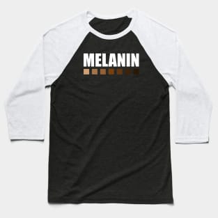 Melanin Color Shades Squares, Black Lives Matter Baseball T-Shirt